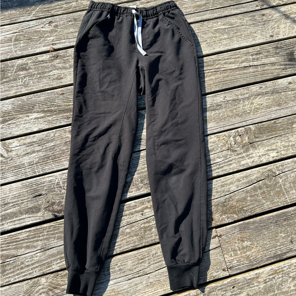 Figs Black Technical Collection Scrub Pants